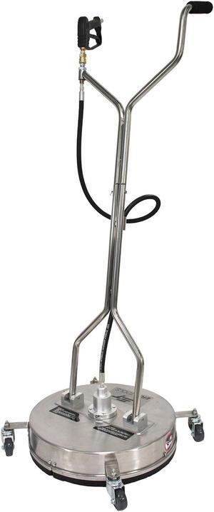 Erie Tools 21" Stainless Steel Flat Surface Cleaner Power Pressure Washer Water with Wheels