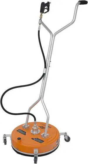 Erie Tools 20" Polypropylene Surface Cleaner with Vacuum Port with Wheels and Wand Pressure Washer Attachment 4000 PSI, 10.5 GPM
