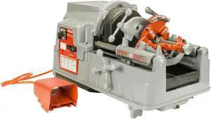 RIDGID® 535A V3 Auto Chuck Pipe Threading Machine 84097 with 341 Reamer 811A Die Head and 47765 47770 High Speed Steel Dies