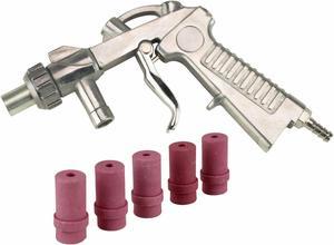 Dragway Tools Blast Media Gun & (5) 5MM Nozzles for 25 60 90 Sandblast Cabinet