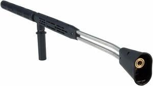 Erie Tools 40in. Stainless Steel Seamless Tube Vented 5000 PSI Dual Lance Wand Molded Grip for Power Pressure Washer