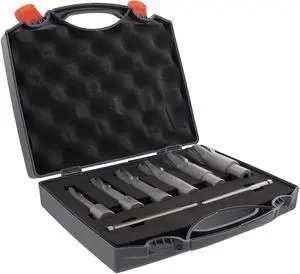 Steel Dragon Tools® 7pc. Tungsten Carbide Tipped Annular Cutter Kit 2" Depth and 9/16 in. to 1-3/16 in.