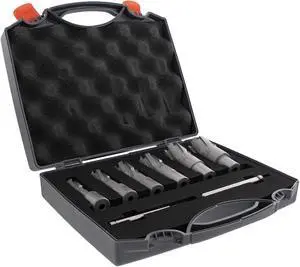 Steel Dragon Tools® 7pc. Tungsten Carbide Tipped Annular Cutter Kit 1-3/8" Depth and 9/16 in. to 1-3/8 in.