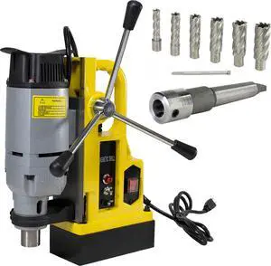 Steel Dragon Tools® MD25 Magnetic Drill Press with MT3 Spindle Taper and 7 Piece 2in. Cut Depth Annular Cutter Kit