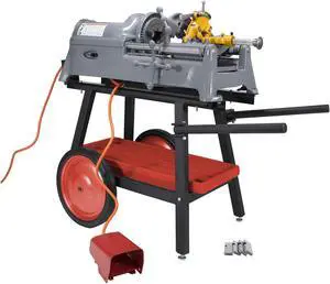 RIDGID® 535 V1 Pipe Threading Machine with Steel Dragon Tools® 341 Reamer 811A Die Head and Alloy Steel Dies