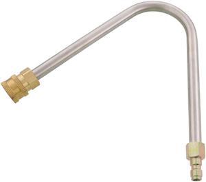 Steel Dragon Tools® 4000 PSI U-Bend Gutter Cleaning Attachment for Telescopic Wand 1/4" Plug x 1/4" Quick Connect