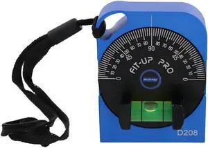 Fit-Up Pro Magnetic Pocket Level and Inclinometer with 360° Rotating Dial