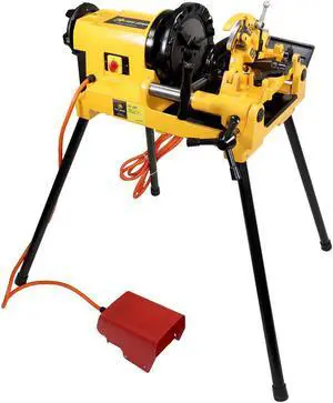 Steel Dragon Tools® 300 Compact  2in. Pipe Threader Threading Machine and Self Opening 815A Die Head compatible with RIDGID® 47770 47765 47745 47750 Dies Universal Pipe Bolt