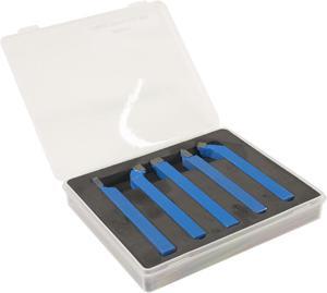 Erie Tools 5 Piece Cutting Set 5/16" Tungsten Carbide Tips for Mini Metal Lathe