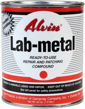 Alvin 24oz Lab Metal Durable Economical Repair Putty Dent Filler & Patching Compound Epoxy