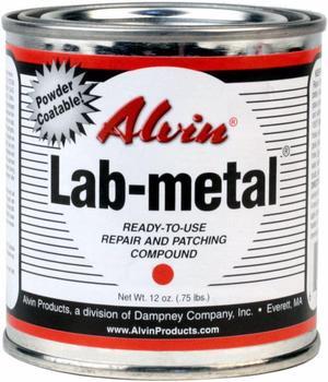 Alvin 12 oz Lab Metal Durable Economical Repair Putty, Dent Filler & Patching Compound Epoxy