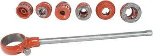 RIDGID® 36475 Exposed Ratchet Threader Set, Model 12-R Ratcheting Pipe Threading Set of 1/2-Inch to 2-Inch NPT Pipe Threading Dies and Manual Ratcheting Pipe Threader