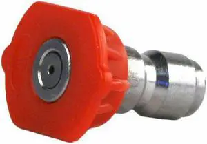 Erie Tools 3.5 Stainless Steel Orifice 0 Degree 1/4in. Quick Connect 4000 PSI High Pressure Washer Spray Nozzle Tip