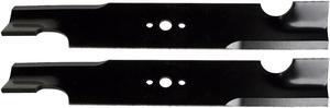USA Mower Blades U15065BP (2) Notched High-Lift for Bobcat® 03239 112111-01 2722543-01 Length 16-1/4 in. Width 2-1/2 in. Thickness .250 in. Center Hole 5/8 in. 32 in. 48 in. Deck