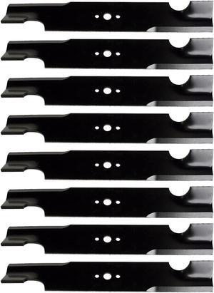 USA Mower Blades U15065BP (8) Notched High-Lift for Bobcat® 03239 112111-01 2722543-01 Length 16-1/4 in. Width 2-1/2 in. Thickness .250 in. Center Hole 5/8 in. 32 in. 48 in. Deck