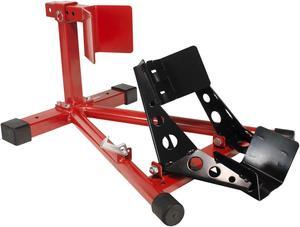Dragway Tools Motorcycle Wheel Chock Locking & Adjusting Stand fits 16" - 21" Tire