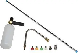 Steel Dragon Tools® 36 in. Chrome Plated Steel Pressure Washer Extension Wand U-Bend Nozzle Soap Gun