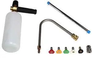 Steel Dragon Tools® 12 in. Chrome Plated Steel Pressure Washer Extension Wand U-Bend Nozzle Soap Gun