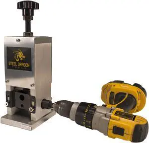 Steel Dragon Tools®  WRA15 Benchtop Manual or Drill Powered Automatic Wire Stripping Machine Strip Scrap Copper Wire Stripper