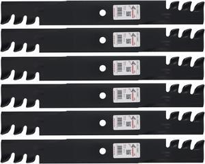 6 Rotary® Toothed Blades for Lesco® 050170 50170 50256 5070 61in. Deck