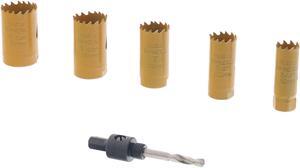 Steel Dragon Tools® 6 Piece Bi-Metal Hole Saw Kit  3/4in. to 1-1/4in. for Pipe Drill