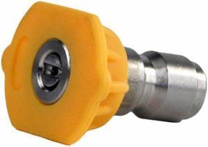 Erie Tools 5.0 Stainless Steel Orifice 15 Degree 1/4in. Quick Connect 4000 PSI High Pressure Washer Spray Nozzle Tip