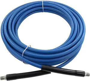 Raptor Blast 1/4 in. x 50 ft. 3000PSI Blue Non-Marking Carpet Cleaning Solution Hose