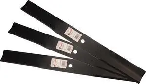 3 Rotary® 6434 Mower Blades for Woods® 15127(KT)(CKT) Windsor® 50-3990 24-11/16 Length 2-1/2 Width .240 Thickness 5/8 Center Hole Fits 72in. Deck