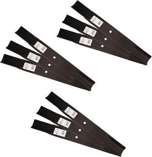 Rotary® 6251 Mower Blades for Toro® 44-6250 Windsor® 50-4850 21-1/2 Length 2-1/2 Width .1870 Thickness 1/2 Center Hole Fits 62in. Deck