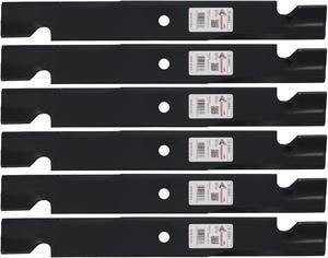 6 Rotary® 6083 Mower Blades for Bad Boy® 038-2007-00 103-0301 Gravely® 08781800 Hustler® 794685 Toro® 105-7715 Length 20-1/2" Width 2-1/2" Thickness .250" Center Hole 5/8" Fits 42" 60" Deck