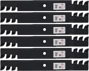 6 Rotary® 15009 Mower Blades for Toro® 133-2157 105-8777 Dixie Chopper® 30227-60 Length 20-1/2 Width 2-1/2 Thickness .250 Center Hole 5/8 Fits 42in. 60in. Deck