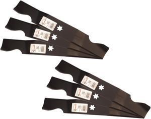 Rotary® 11507 6 Mower Blades for Cub Cadet® 74204053 94204053 17-29/32 Length 2-1/2 Width .187 Thickness 6 PT ST Center Hole Fits 50in. Deck