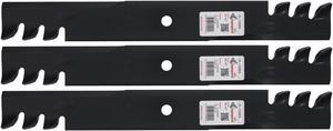3 Rotary® 15009 Mower Blades for Toro® 133-2157 105-8777 Dixie Chopper® 30227-60 Length 20-1/2 Width 2-1/2 Thickness .250 Center Hole 5/8 Fits 42in. 60in. Deck