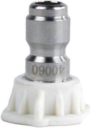 20 Pack of Erie Tools 3.0 Stainless Steel Orifice 40 Degree 1/4in. Quick Connect 4000 PSI High Pressure Washer Spray Nozzle Tips