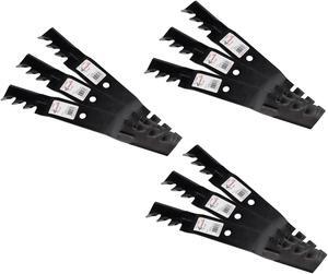 9 Rotary® 12362 Mower Blades for Toro® 110-6837-03, 112-9759-03, 112-9759 Length 17-1/2 Width 2-1/4 Thickness .187" Center Hole 5/8 Fits 50in. Deck