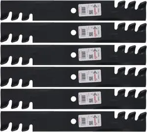 6 Rotary® 15006 Mower Blades for Scag® 481707 Length 18 Width 2-1/2 Thickness .250 Center Hole 5/8 Fits 36" 50" 52 54 Deck