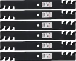 6 Rotary® 15007 Mower Blades for Scag® 481712 Length 21 Width 2-1/2 Thickness .250 Center Hole 5/8 Fits 60" 61" Deck