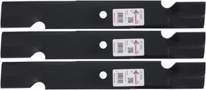 Rotary® 3404 3 Replacement Mower Blades for Lesco® Snapper® Toro® Windsor® 18 Length 2-1/2 Width .2040 Thickness 5/8 Center Hole Fits 52in. Deck