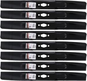 8 Rotary® 17223 Hi Lift Mower Blades for MTD® 742P05510 742-05510 Length 23-1/4 in. Width 2-1/4 in. Thickness .158 in. Center Hole Diamond 46 in. Deck