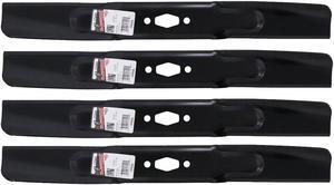 4 Rotary® 17222 Hi Lift Mower Blades for MTD® 742P05177 742-05177 Length 21-3/16 in. Width 2-1/4 in. Thickness .158 in. Center Hole Diamond 42 in. Deck