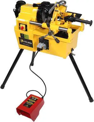 Steel Dragon Tools® 7090 1/2-inch to 2-inch Power Pipe Threading Machine with 811A Die Head Dies and Foot Pedal