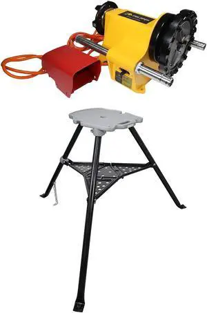 Steel Dragon Tools® 300 Power Drive and 1206 Stand for Roll Grooving or Pipe Threading 41855 42360