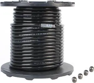 Sewer Jetter Hose & 4 Nozzles 3/8in.x 300ft. 4000 PSI & 4.8 Button Nose Thruster Flusher Monster & Degreaser Nozzles