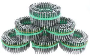 MURO® #8 x 2-1/2" Coarse Thread Trim Head #2 Square Drive Sharp Point Screw Tip, Stainless Steel (Type 305) Coating- Coil 900 pc for Decking