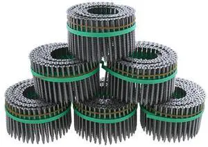 MURO® #10 x 3" Twinfast Coarse Thread Bugle Head #2 Square Drive Sharp Point Screw Tip, Stainless Steel (Type 316) Coating- Coil 900 pc for Wood to Wood