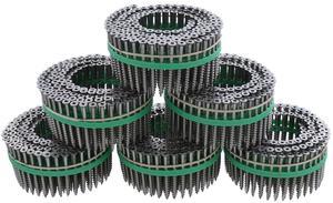 MURO® #10 x 2-1/2" Twinfast Coarse Thread Bugle Head #2 Square Drive T17 Sharp Point Screw Tip, Stainless Steel (Type 305) Coating- Coil 1800 pc for Wood to Wood