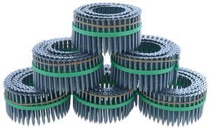 MURO® #10 x 2-1/2" Twinfast Coarse Thread Flat Head #2 Square Drive Sharp Point Screw Tip, Bright Zinc Coating- Coil 1800 pc for Wood to Wood Subfloor and Underlayment