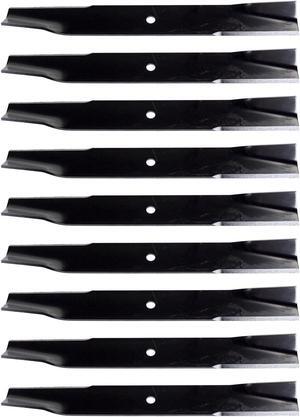 USA Mower Blades U13760BP (9) High-Lift Replacement Blades for Dixon® 12421 13956 18931 9383 539119871 Length 20-1/2in. Width 2-1/2 in. Thickness .200 in. Center Hole 5/8 in. 60 in. Deck