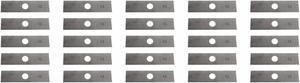 25 USA Mower Blades® Edger Blade UnSharpened Not Heat Treated or Painted 8" x 2" x .120" Center Hole 1" for Echo 69601552631 720237001 Husqvarna 578392802 Maruyama 216062 840084 4133-713-4102