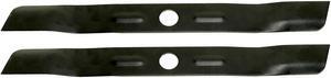 2 USA Mower Blades BD18BP Low Lift Mulching Blade Replaces Black & Decker 90548199 Length 17 1/2 in. Width 1-3/4 in. Thickness .150 in. Center Hole 1 in.